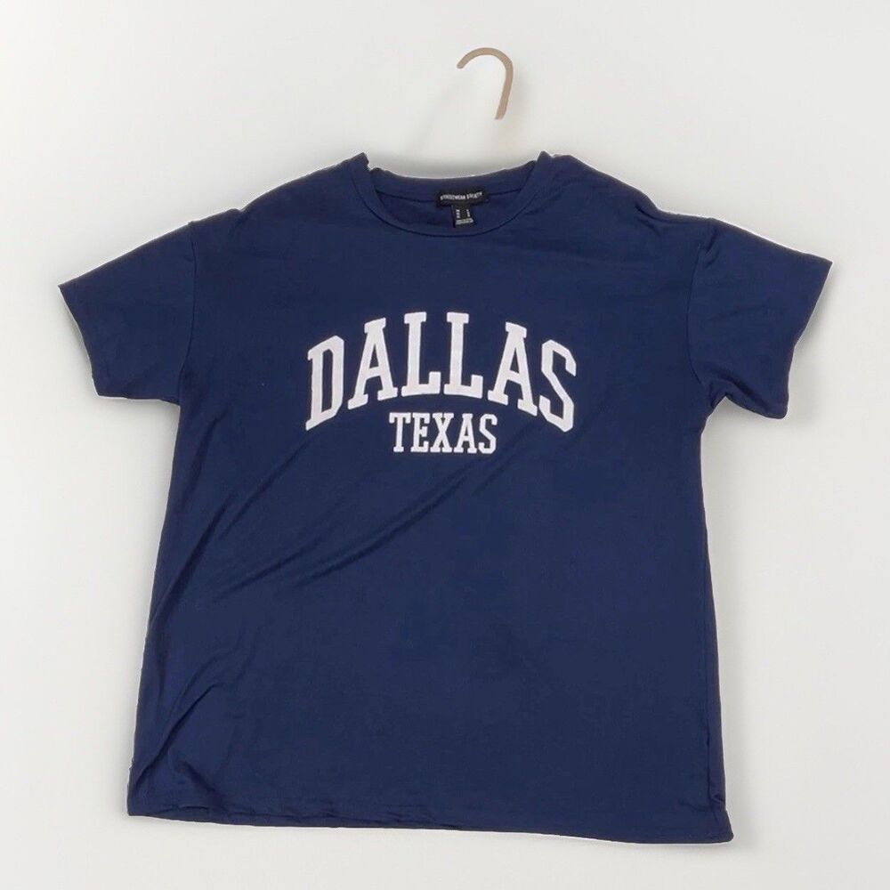 Dallas Texas Navy Blue T Shirt Men’s Size Large?
